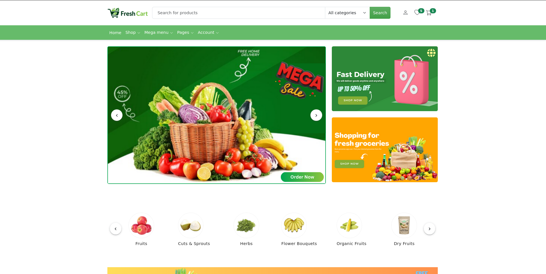 FreshCart - Online Grocery Supermarket