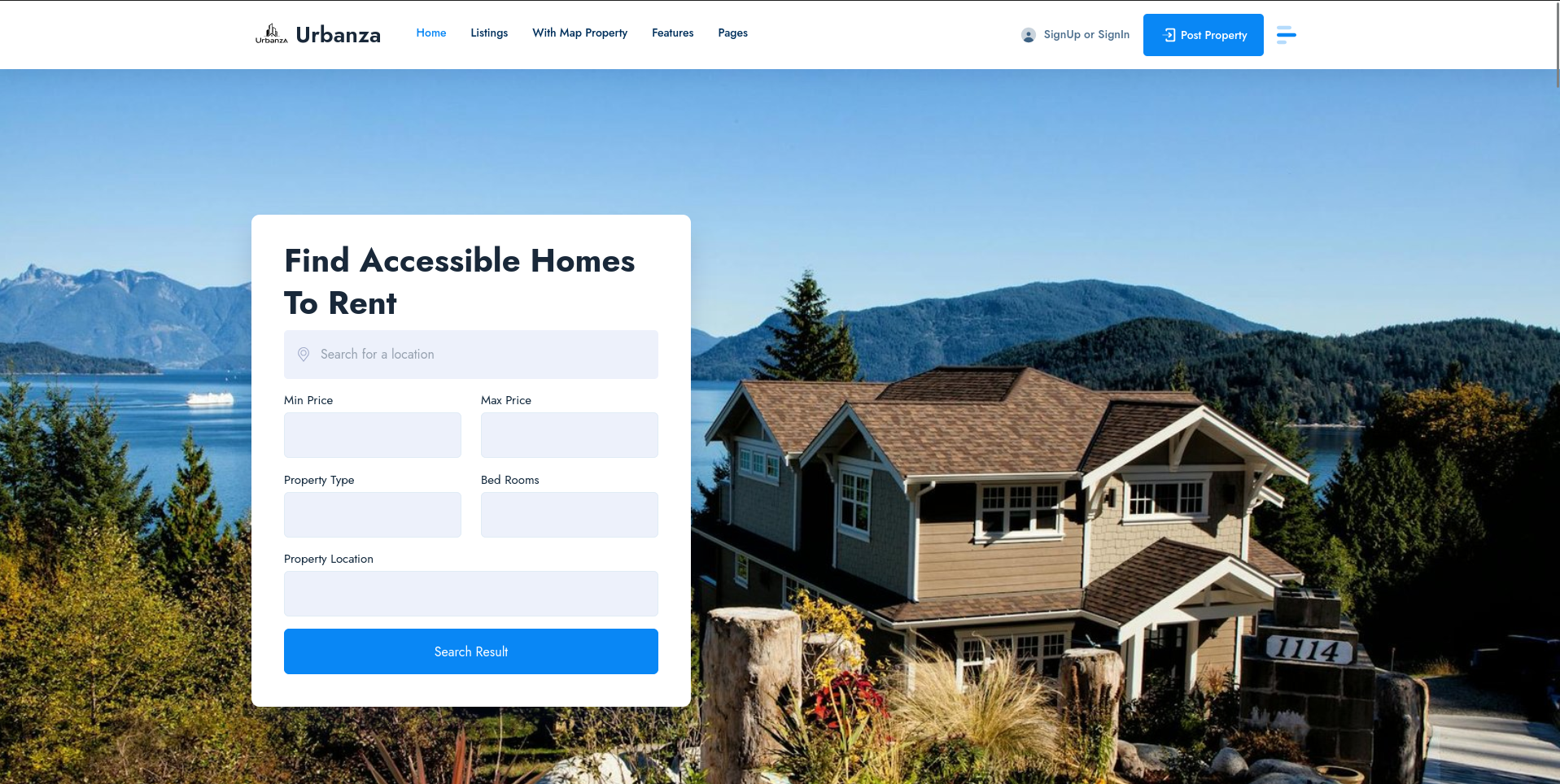 Urbanza - Smart Property Listing Website